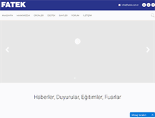 Tablet Screenshot of fatek.com.tr